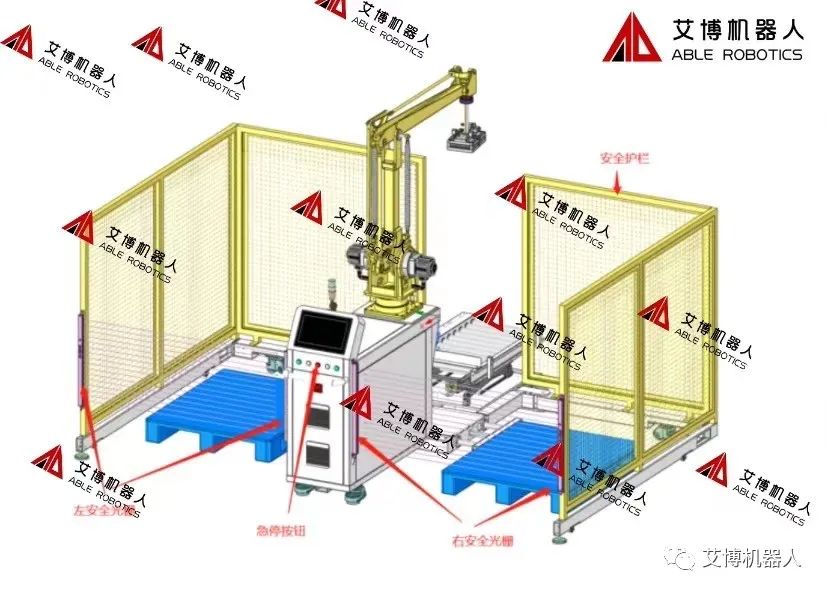 可移動的碼垛工作站